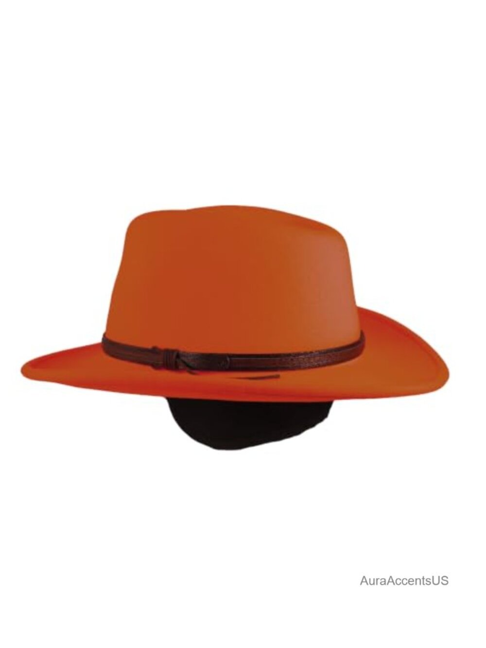 100% Wool Fedora Hat with Ear Flaps Crushable Adjustable